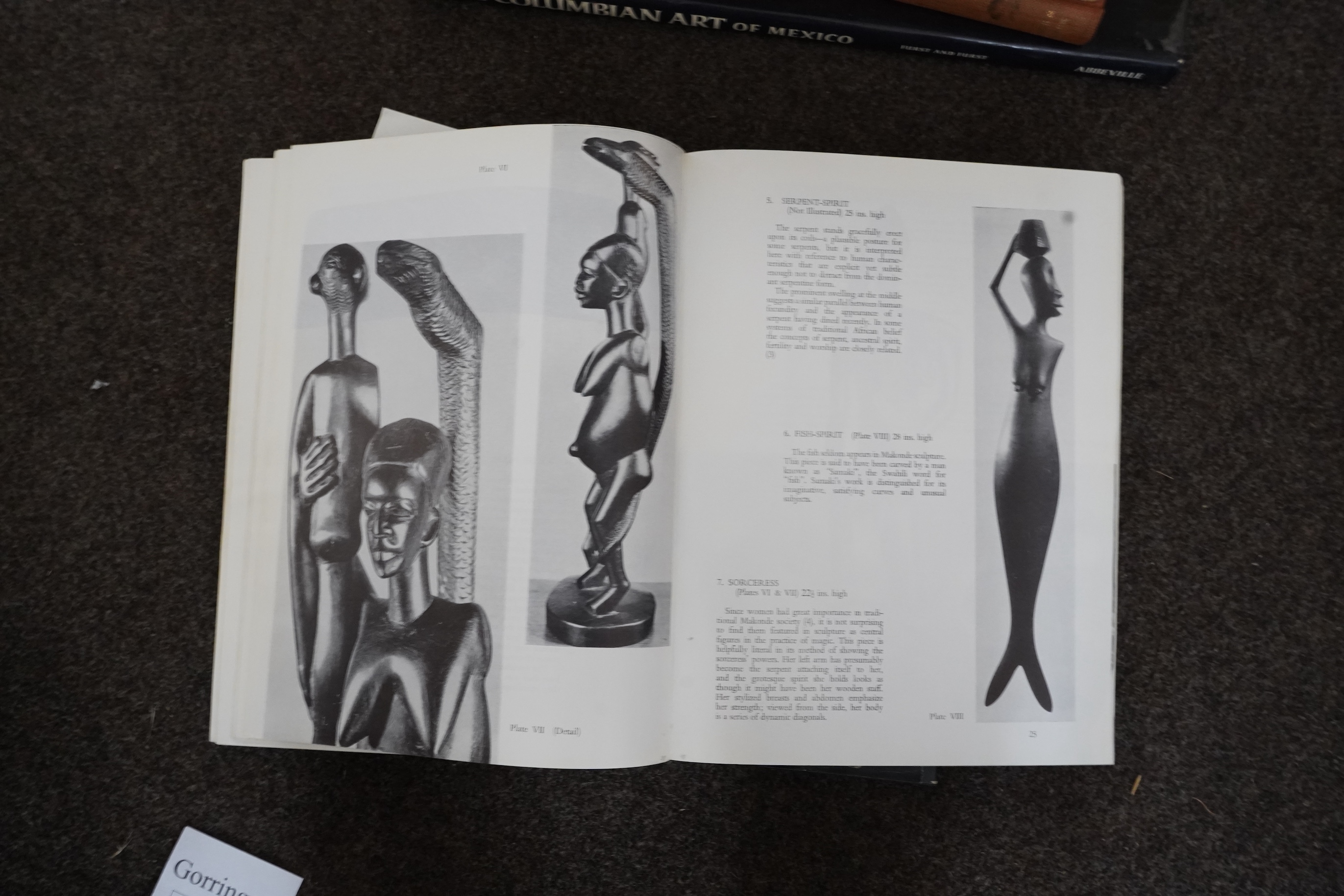 Doering, Heinrich - Old Peruvian Art. photo. illus. (12 coloured); publisher's cloth, folio. Zwemmer, 1936; Furst, J.L. & P.T. - Pre-Columbian Art of Mexico. col. illus.; publisher's cloth and d/wrapper, folio. New York,